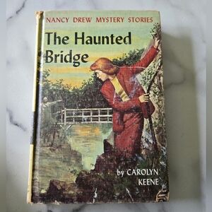 Nancy Drew “The Haunted Bridge” Vintage 1937 Mystery Book by Carolyn Keene
